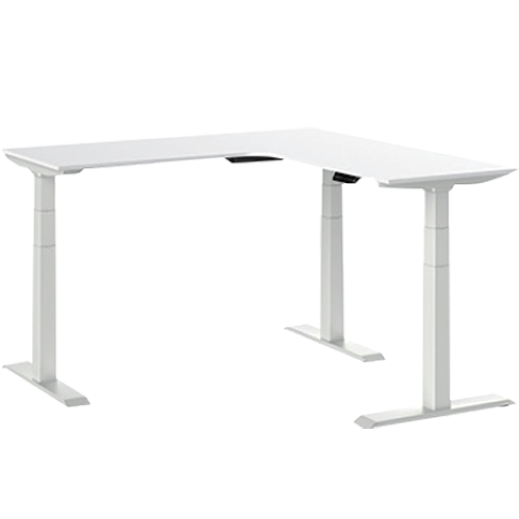 Corner adjustable desk