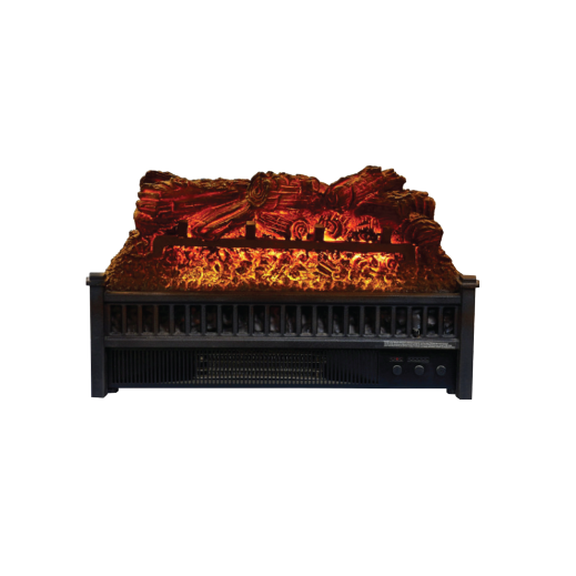 Electric log with heater
